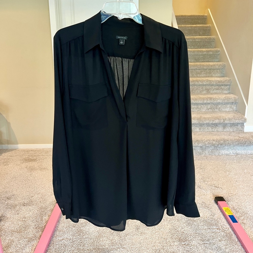 Ann Taylor Camp Shirt blouse